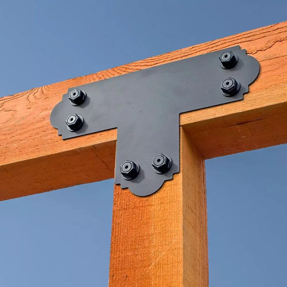 Outdoor Accents® Mission Collection® ZMAX®, Black Powder-Coated T Strap for 6x6 - Image 2