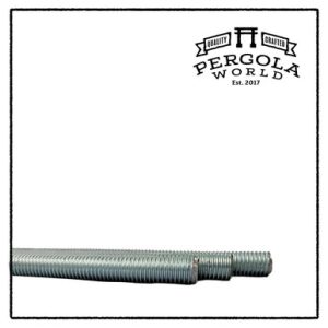 5/8-11x 1' Low Carbon All Thread Rod, Zinc Plated