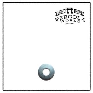 5/8" USS Flat Washer, White Zinc Plated