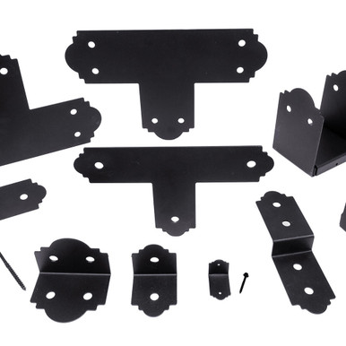 Photo of Simpson Strong-Tie Outdoor Accents Collection, Z-Max Black Powder Coated T Strap for 6x6