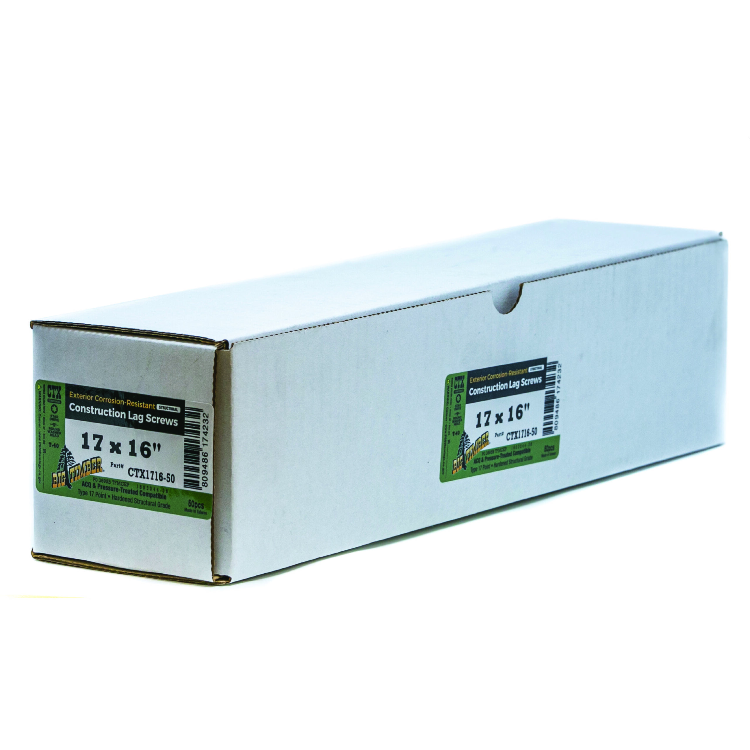 Big Timber CTX #17×16″ CTX T-40 Construction Lag Screws