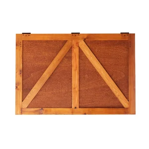 Pergola World Weather Resistant 55” Outdoor TV Enclosure, Rustic Red