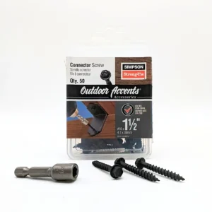 Outdoor Accents® #10 x 1-1/2" Connector Screws (50pc with Driver)